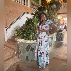 Two piece floral set